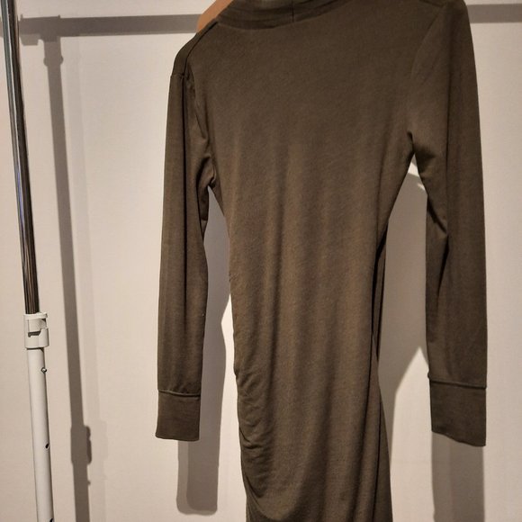 Banana Republic Dark Green Dress Size Medium Petite - Picture 3 of 6